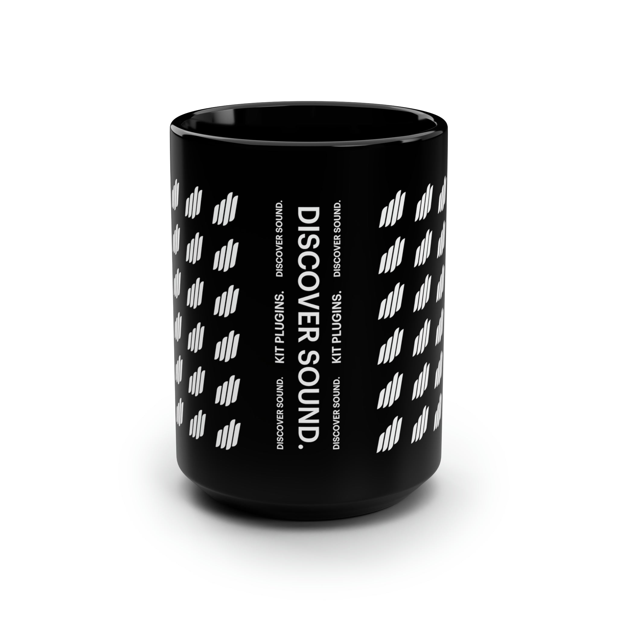 Discover Sound - Black Mug, 15oz