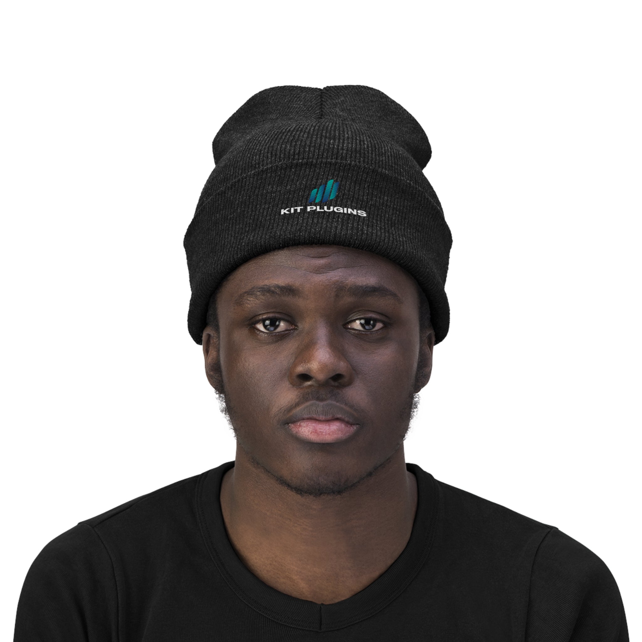 Embroidered Logo Knit Beanie